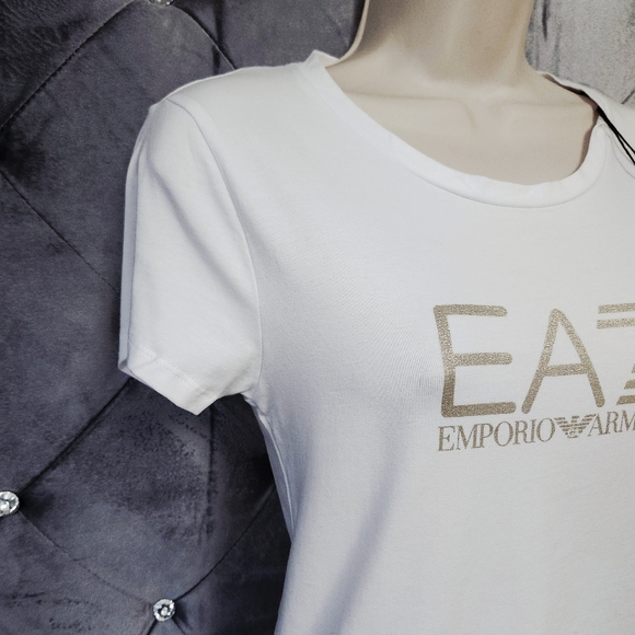 Emporio ARMANI EA7 T Shirt size M Logo - Picture 9 of 16